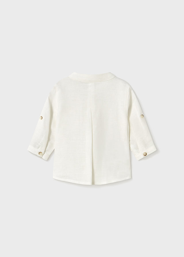 L/s mao collar shirt