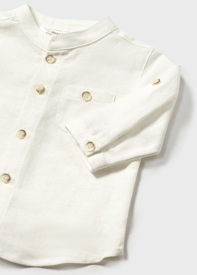L/s mao collar shirt