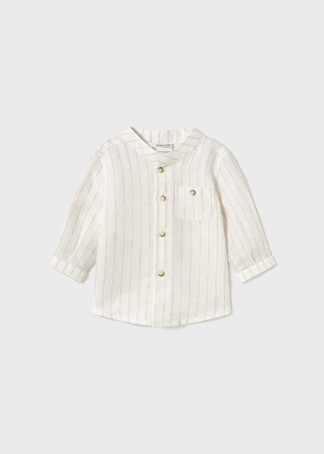 L/s mao collar shirt