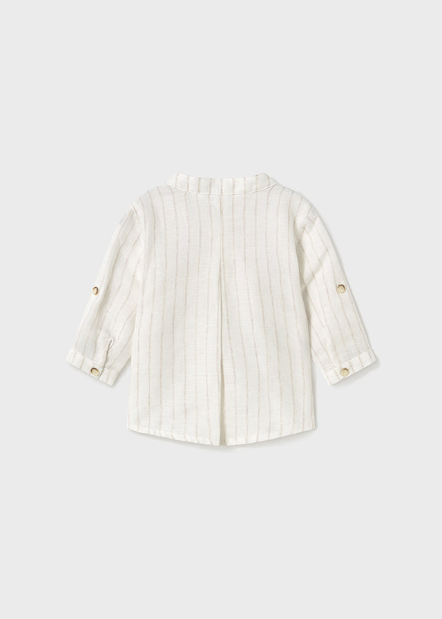 L/s mao collar shirt