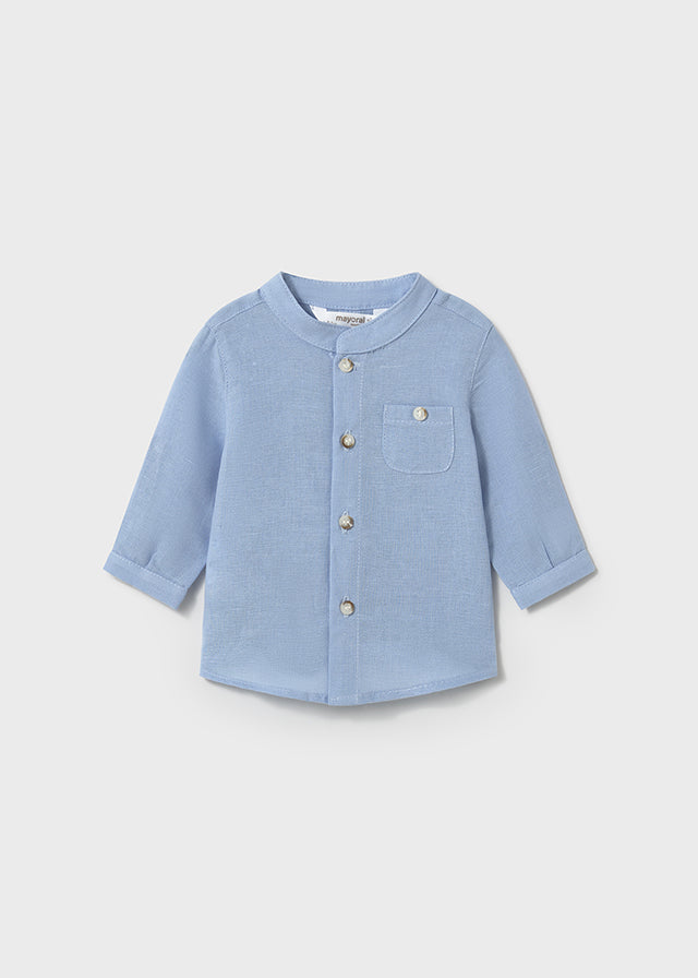 L/s mao collar shirt