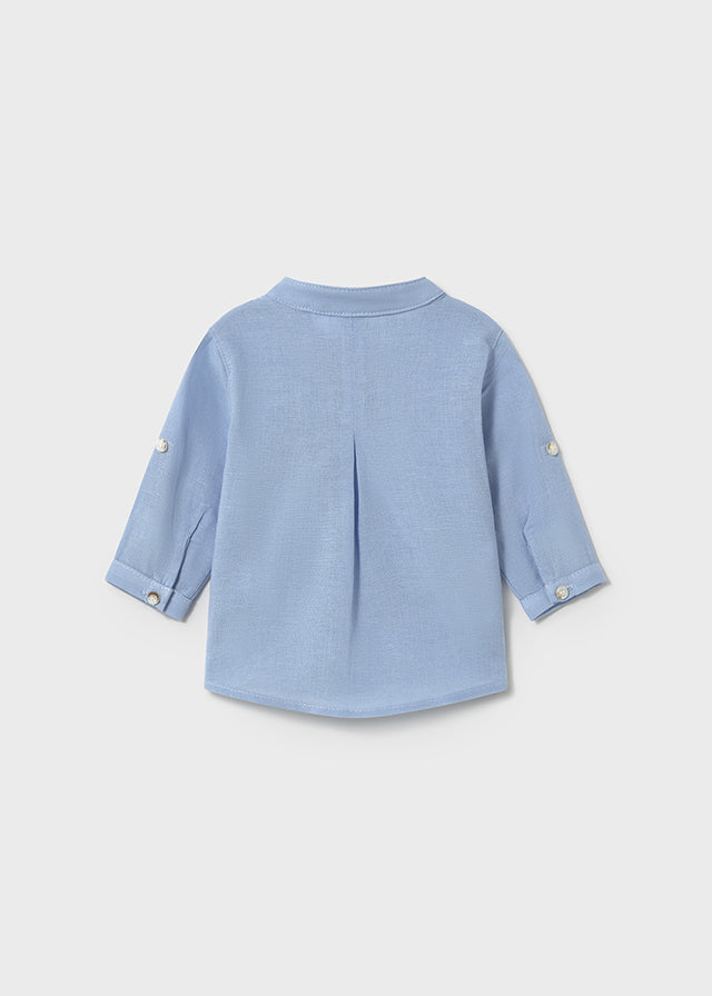 L/s mao collar shirt