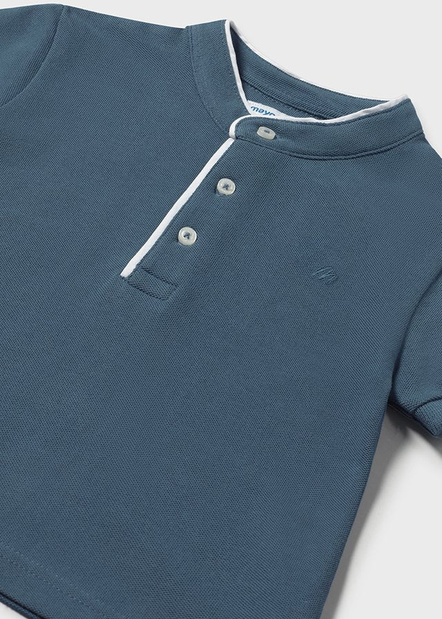 Polo s/s mao neck