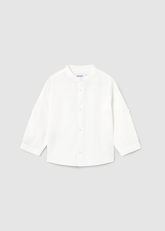 L/s linen mao shirt