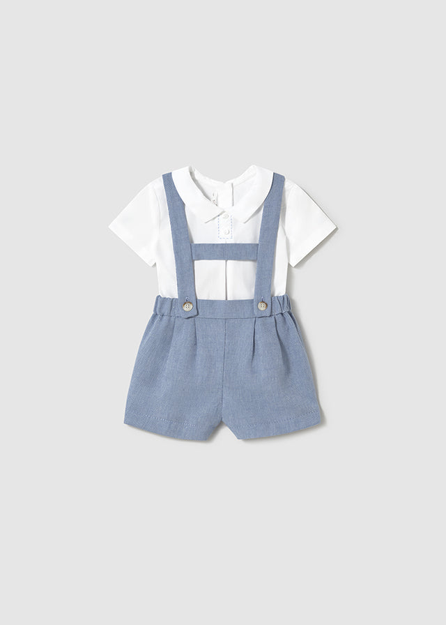 Shorts with suspenders set