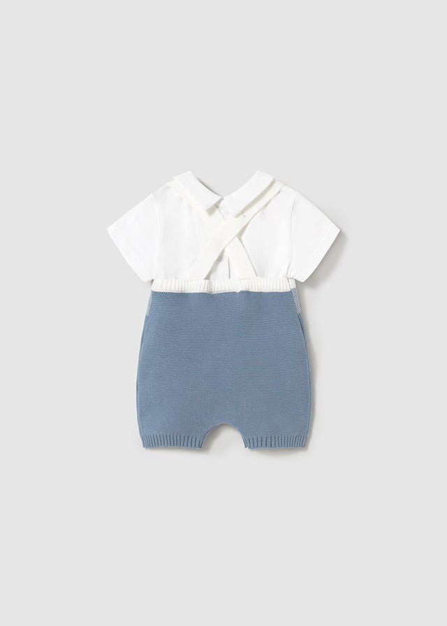 Knit dungarees set