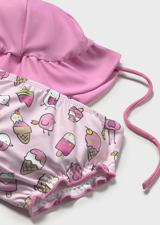 Bathing suit set with hat