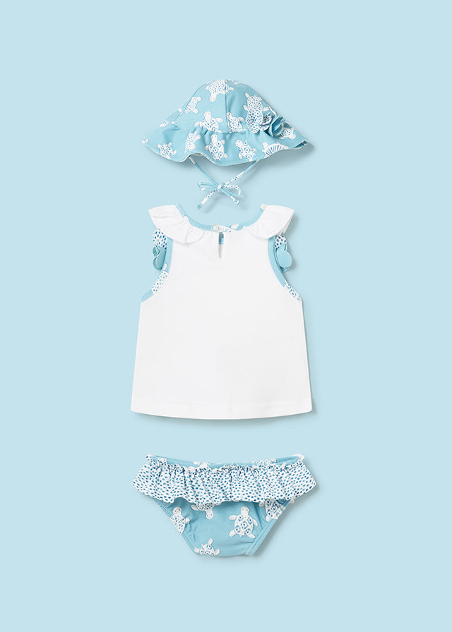Bathsuit set with hat