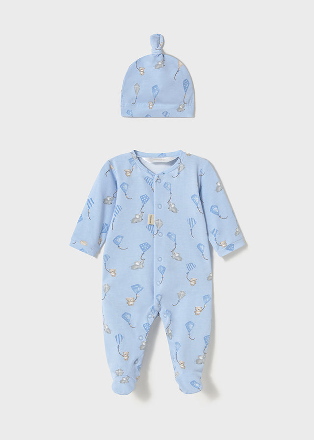 Long onesie w/ hat