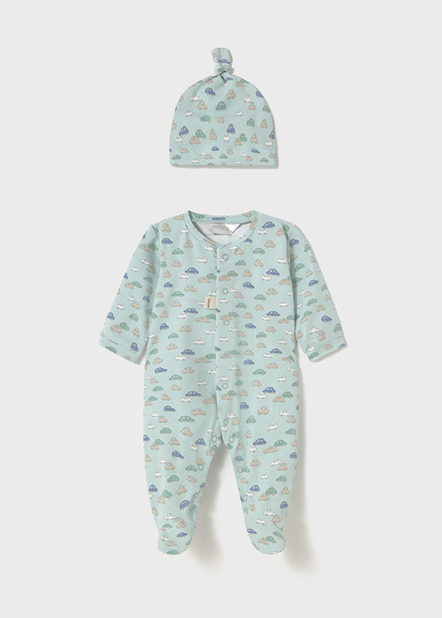 Long onesie w/ hat