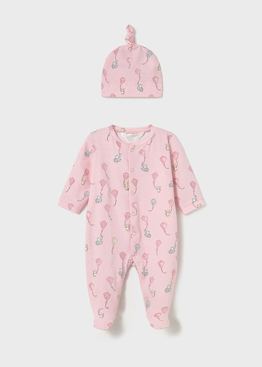 Long onesie w/ hat