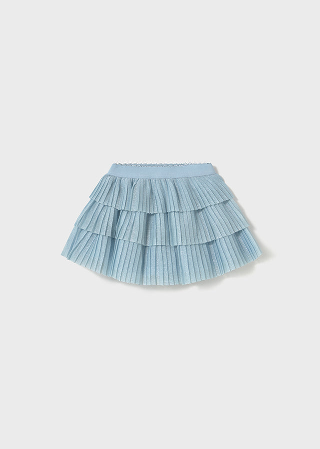 Pleated tulle skirt