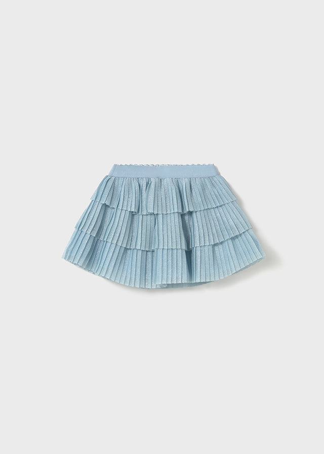 Pleated tulle skirt