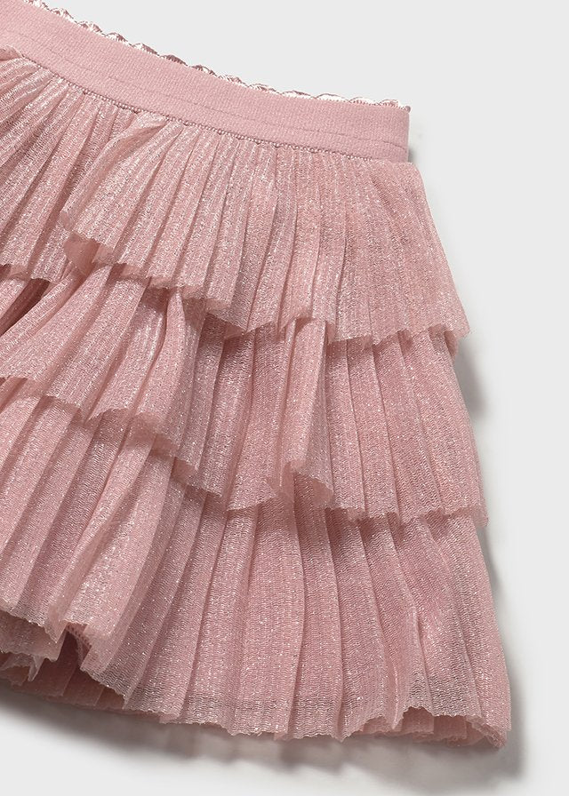 Pleated tulle skirt