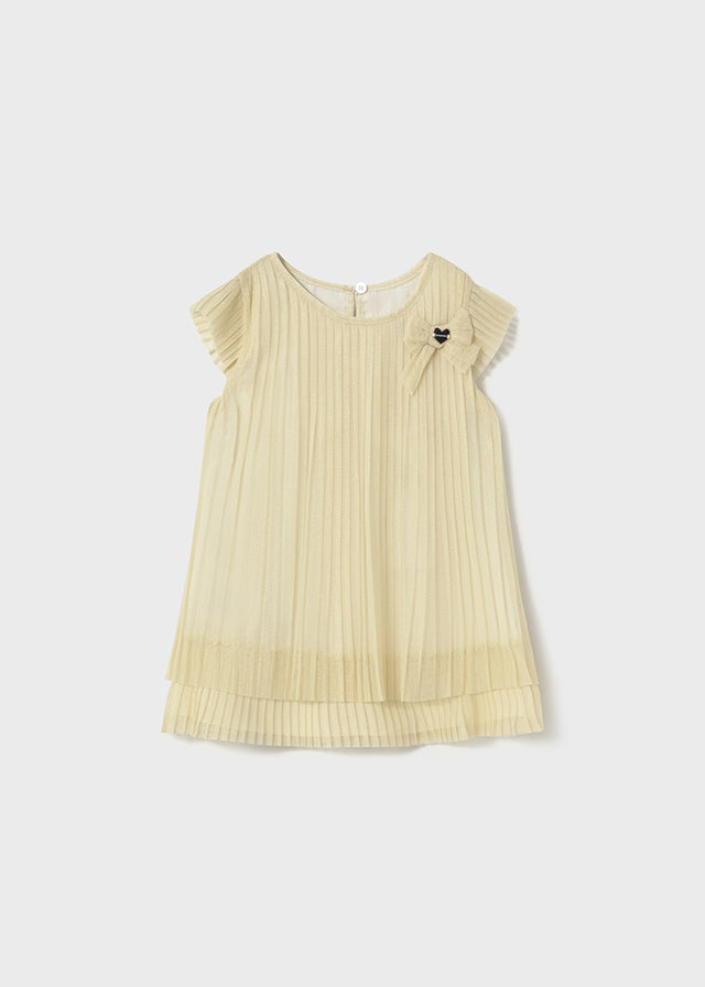 Pleated tulle dress