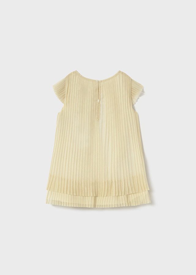 Pleated tulle dress