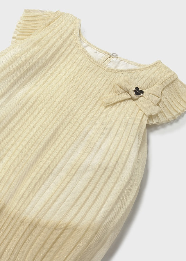 Pleated tulle dress