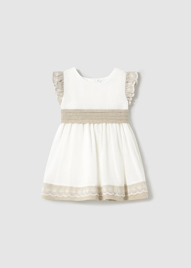 linen mixed dress