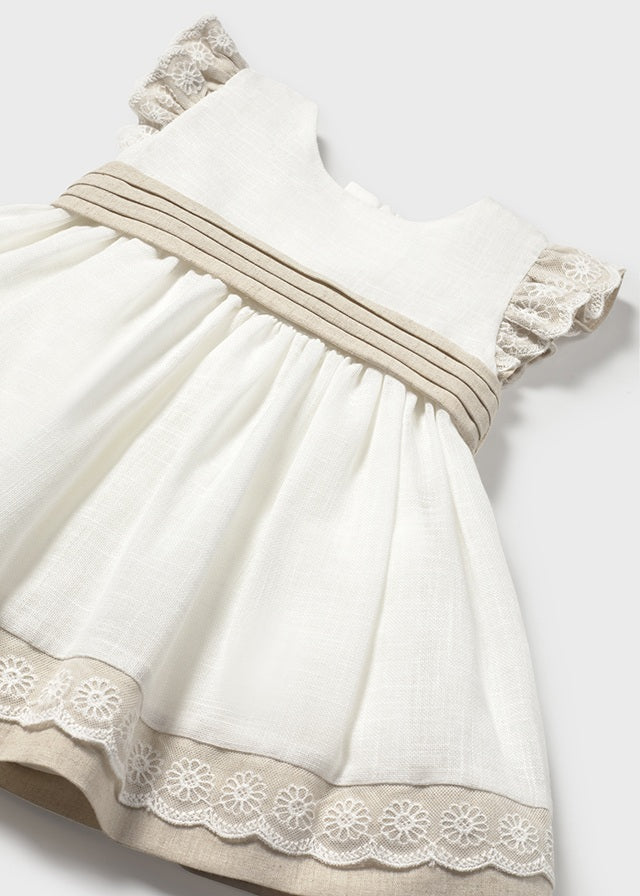 linen mixed dress