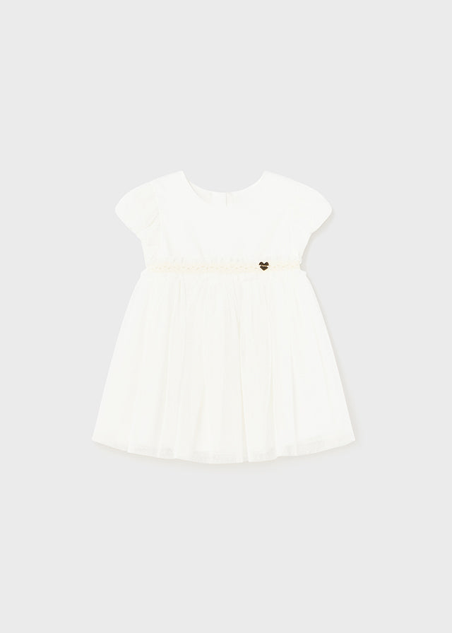 Pleated tulle dress