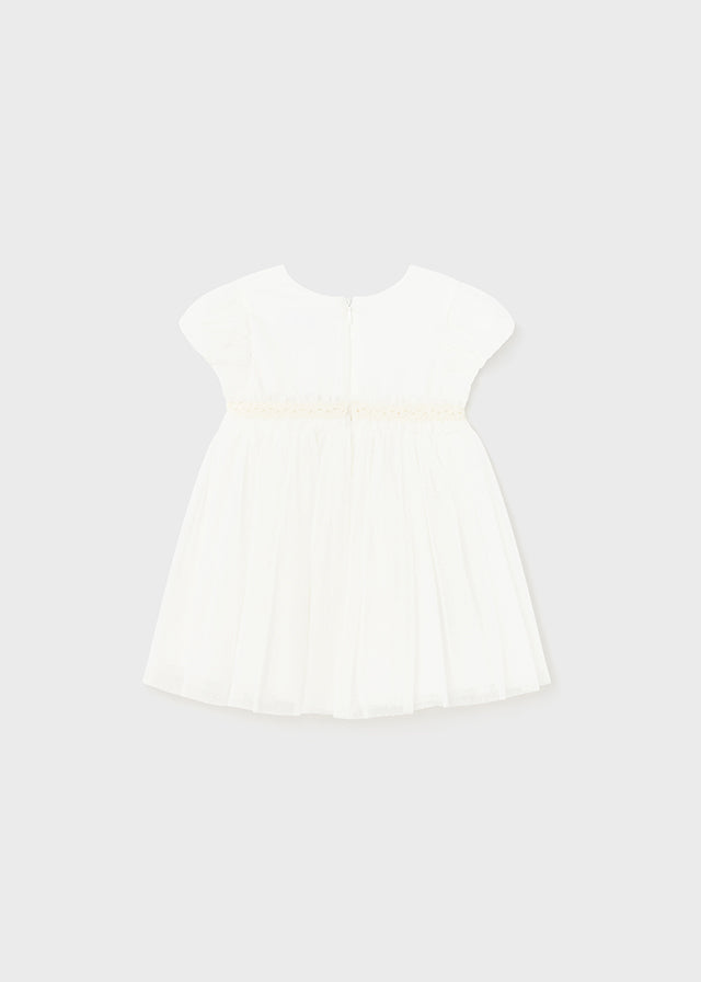 Pleated tulle dress