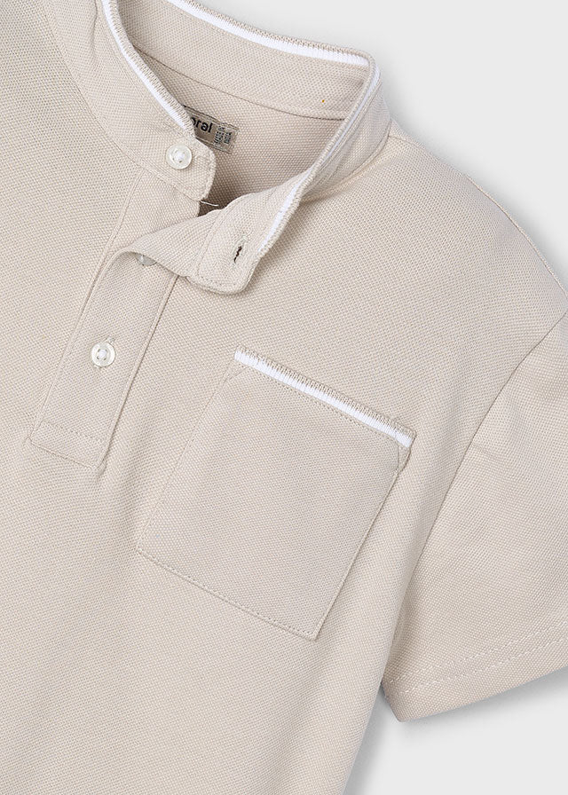 Polo s/s mao neck