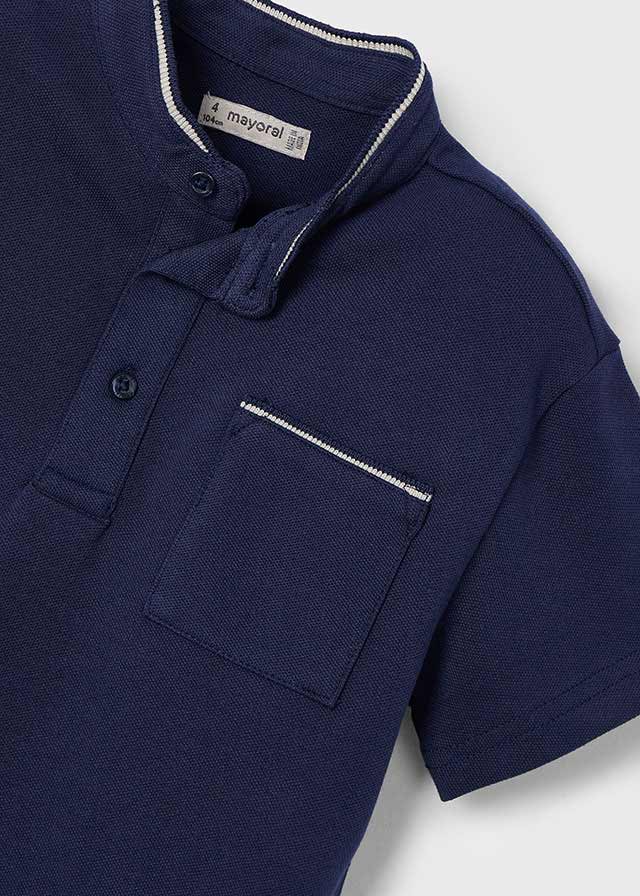 Polo s/s mao neck