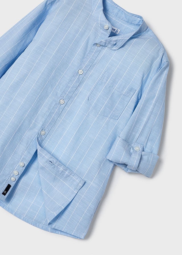 L/s mao collar shirt
