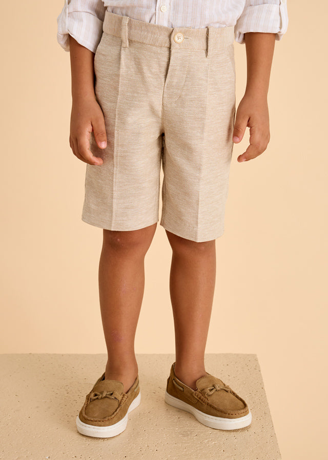 Linen suiting bermuda