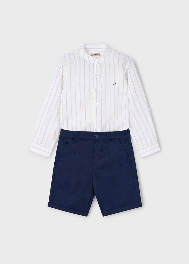 L/s buttondown w/bermuda set