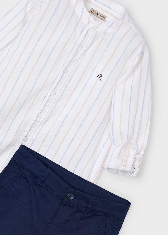L/s buttondown w/bermuda set