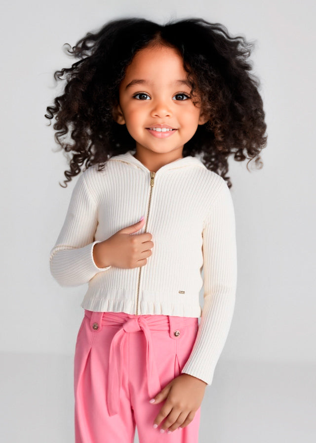 Knitting ribbing pullover