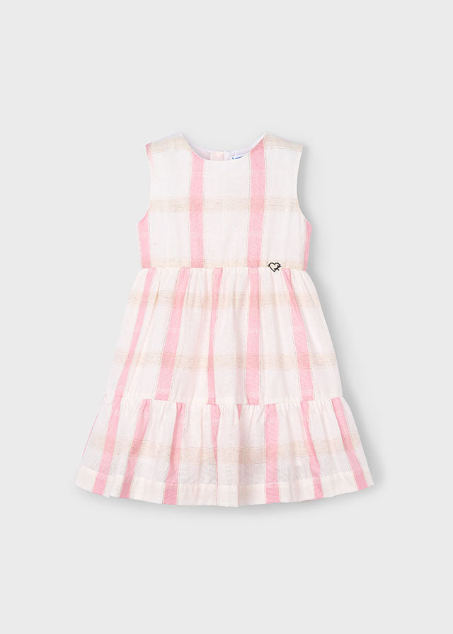 Linen check dress