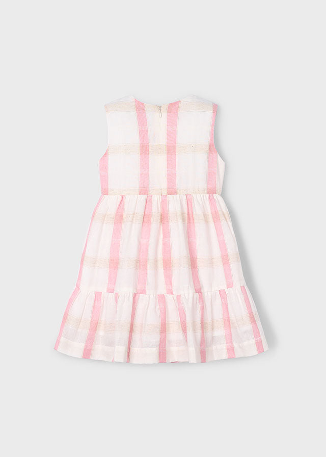 Linen check dress