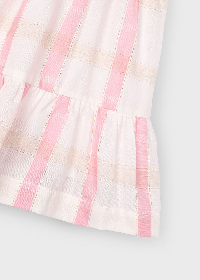 Linen check dress