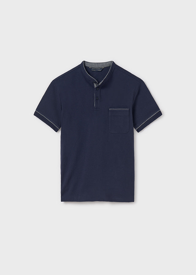 Polo s/s mao neck