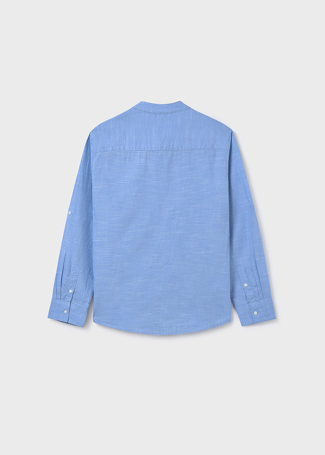 L/s mao collar shirt