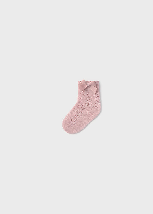 Knit detail socks