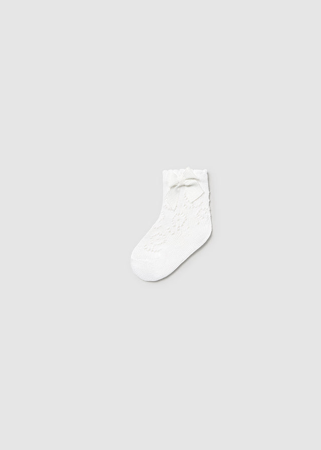 Knit detail socks