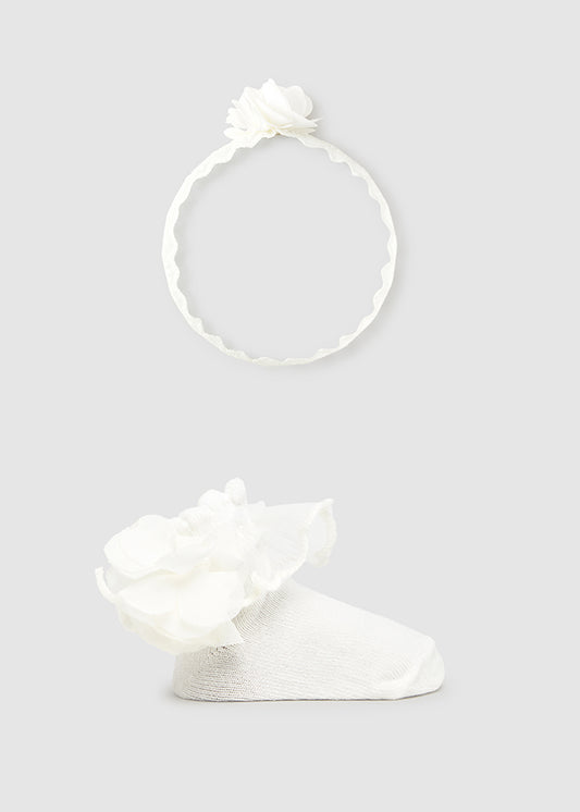 Headpiece and sock set