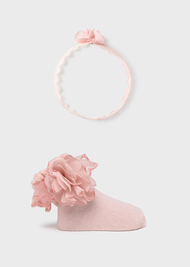 Headpiece and sock set