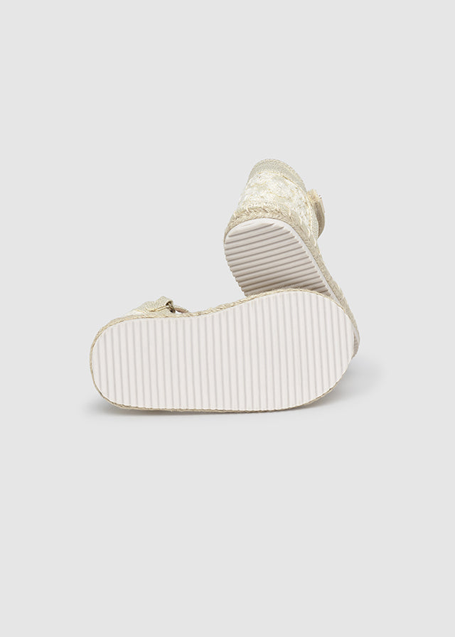 Jute strap shoes