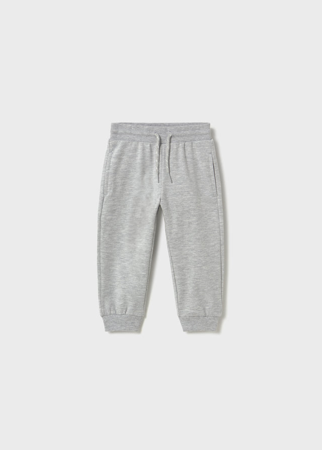 Basic cuffed fleece trousers