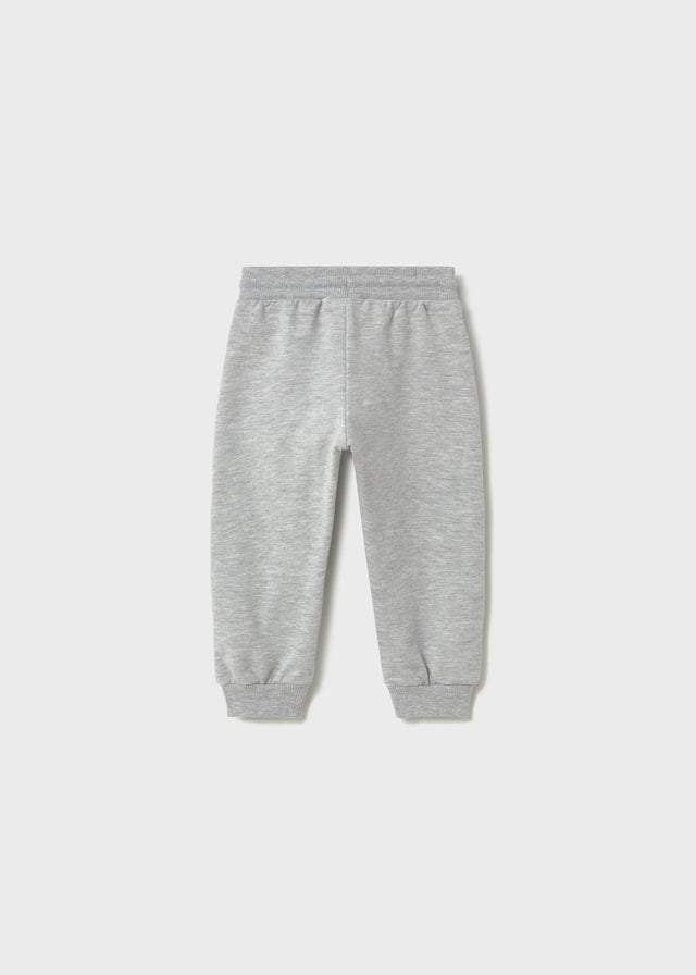 Basic cuffed fleece trousers