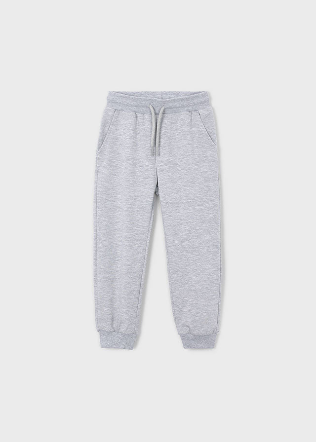Basic cuffed fleece trousers