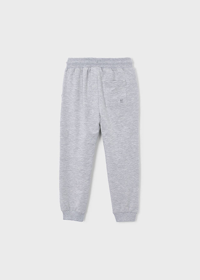 Basic cuffed fleece trousers