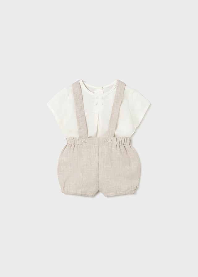 Shorts with suspenders set