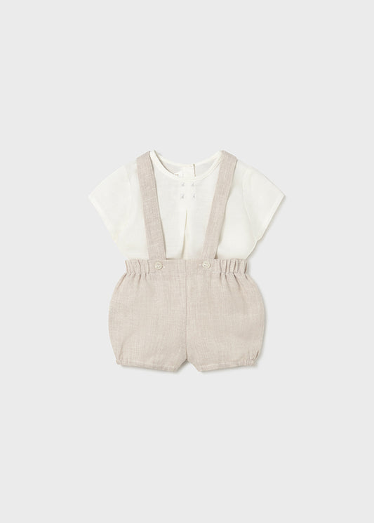 Shorts with suspenders set