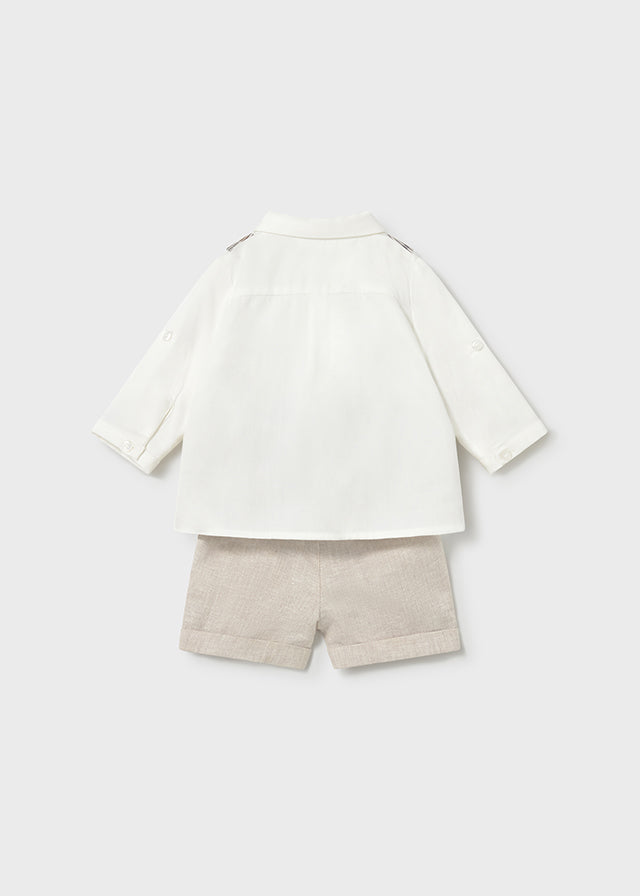 pant shirt set and vest