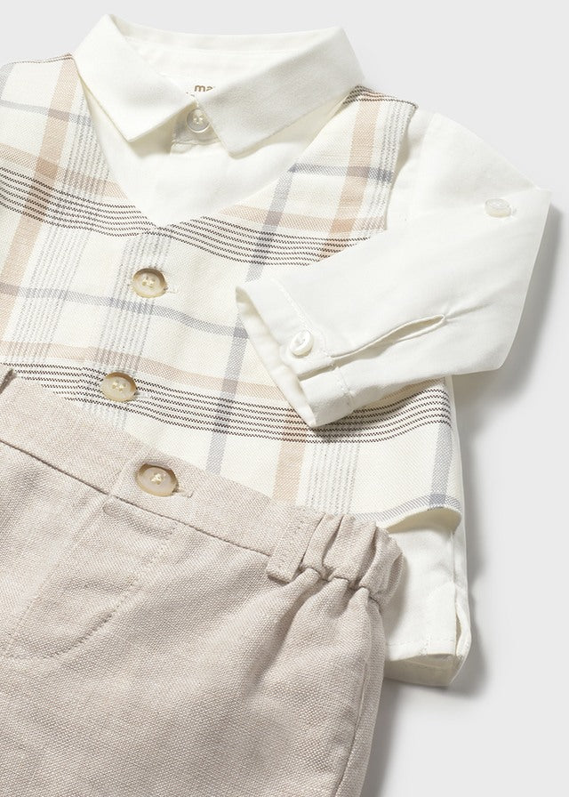 pant shirt set and vest